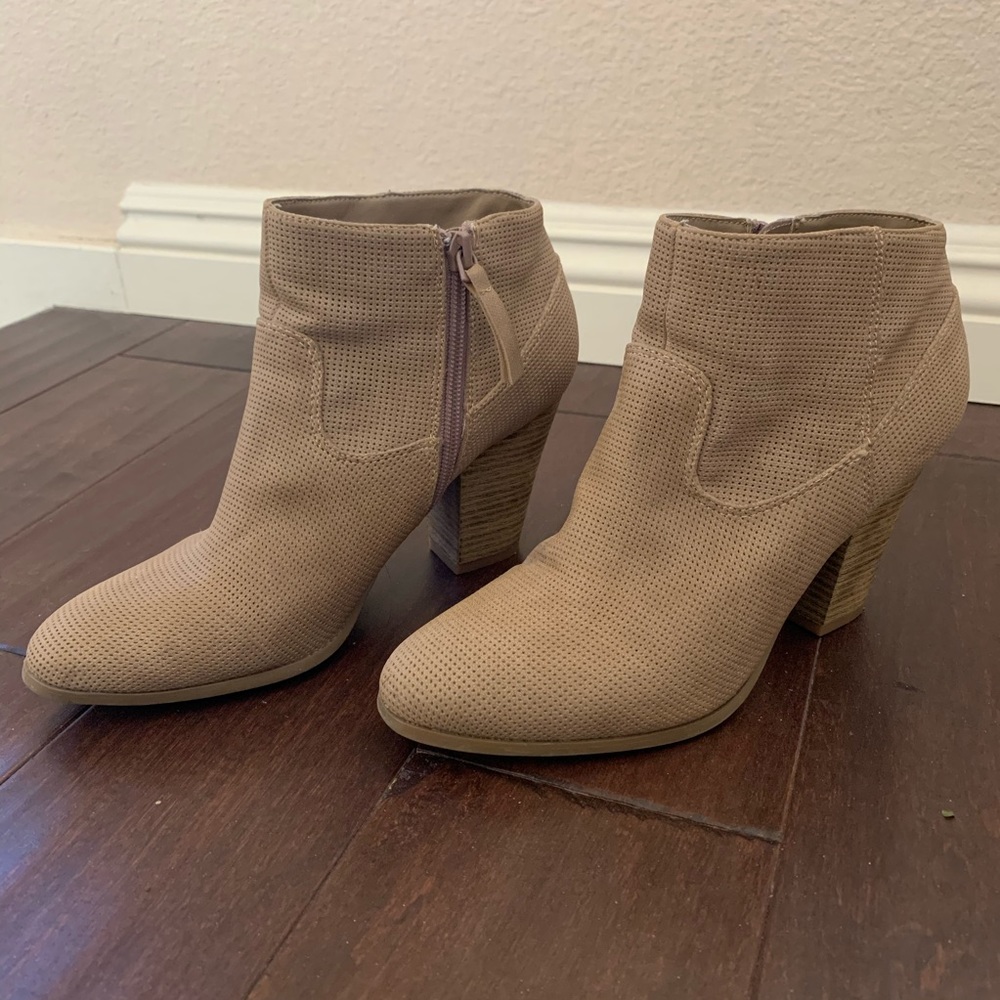 Light Tan Booties - Picture 2 of 8